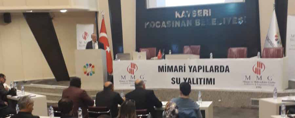Kayseri'de Mimari Yapılarda Su Yalıtımı Semineri