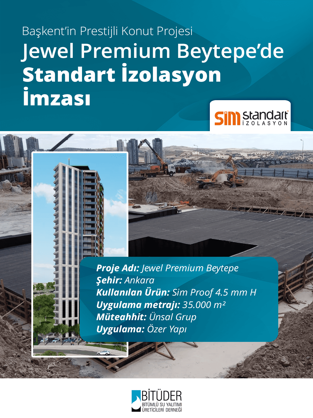 Başkent’in Prestijli Konut Projesi Jewel Premium Beytepe’de Standart İzolasyon İmzası